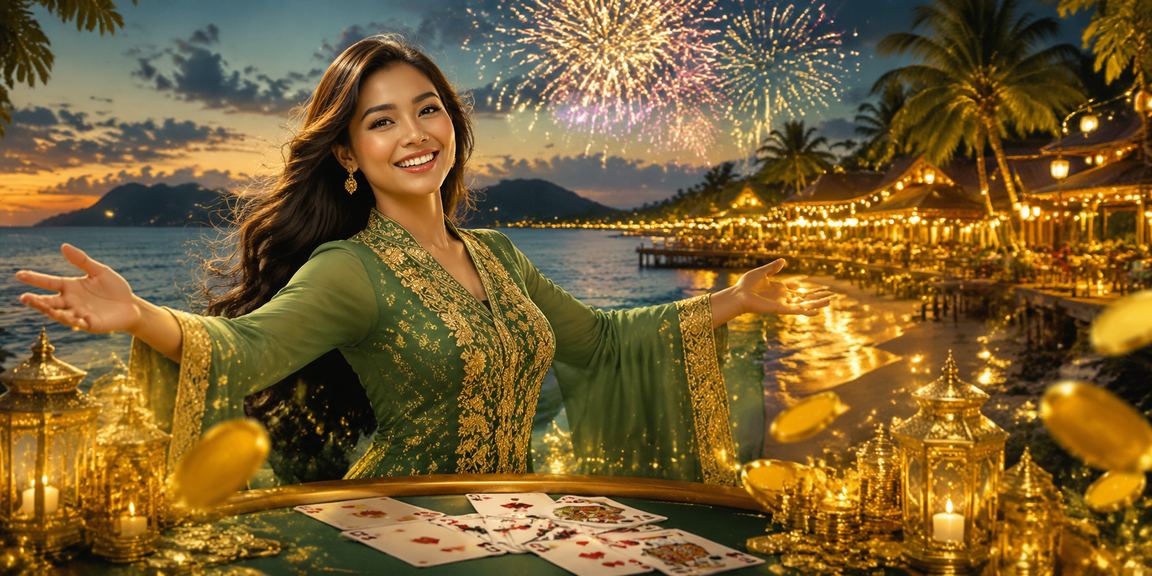 permainan teen patti hari raya di Langkawi suasana gaya melayu